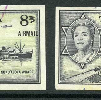 Tonga SG265/a 8/- on 8d small surcharge with normal Set Cat 100 pounds
