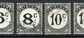 Trinidad and Tobago SGD26a/33a Post due set Chalky (16c M/M) Cat about 185 poun