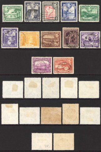 British Guiana SG308/319a Set used Cat 65 Pounds