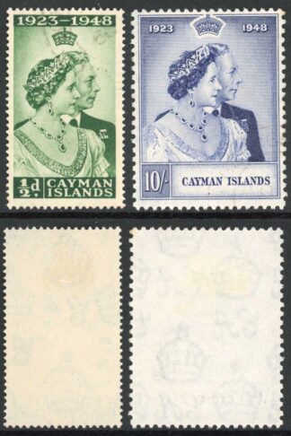 Cayman Is SG129/30 Silver Wedding Cat 36 Pounds
