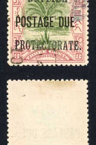 North Borneo SGD39 3c opt Post Due Cat 6 Pounds