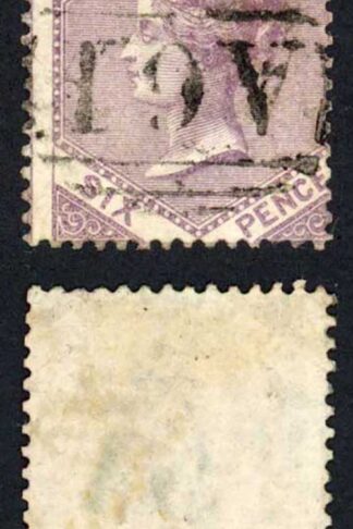 Jamaica SG5b 6d Deep purple wmk pine apple cat 55 pounds