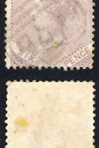 Jamaica SG5 6d Dull purple Wmk Pineapple cat 23 pounds