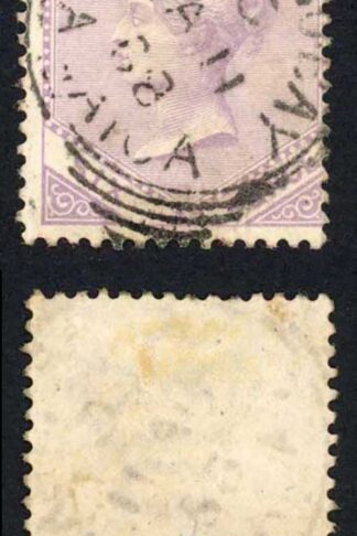 Jamaica SG12 6d Mauve wmk Crown CC Fine used cat 7 pounds