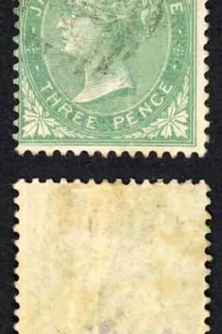 Jamaica SG3 3d Green wmk Pineapple Fine used cat 26 pounds