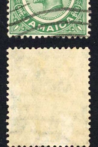 Jamaica SG92a 1/2d Wmk Mult Script BOW Flaw Fine used Cat 35