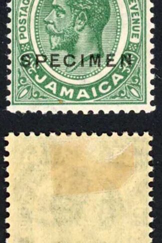 Jamaica SG92s 1/2d Deep Green Wmk Mult Script Opt SPECIMEN M/M