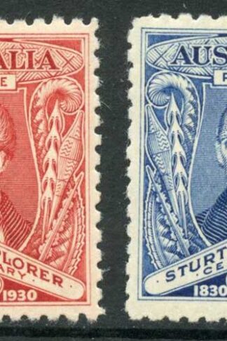 Australia SG117/8 1930 Centenary Set M/M Cat 11 pounds