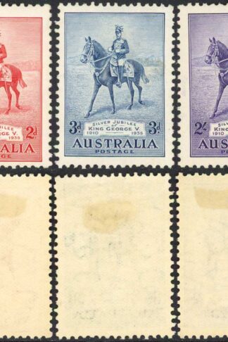 Australia SG156/58 1935 Silver Jubilee M/M Cat 45 pounds