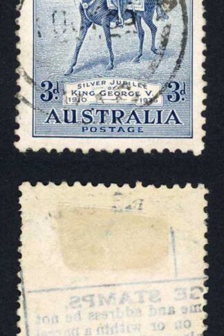 Australia SG157 3d Silver Jubilee Fine used Cat 12 pounds