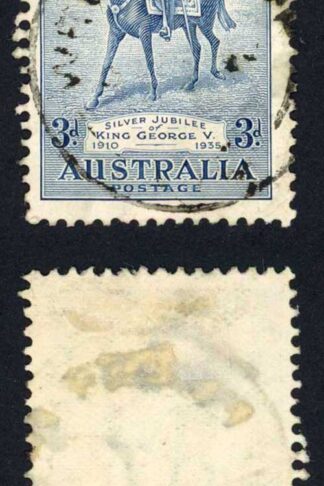 Australia SG157 3d Silver Jubilee Fine used Cat 12 pounds