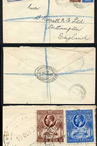 Gold Coast Registered cover from Koforidua to the UK