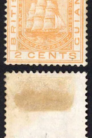 British Guiana SG127 2c Orange Mint (No Gum) cat 85 pounds Ex Imperium