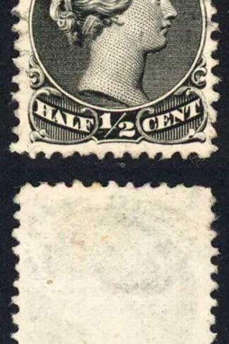 Canada SG53 1/2c Black on medium wove paper Fin Used cat 70 pounds