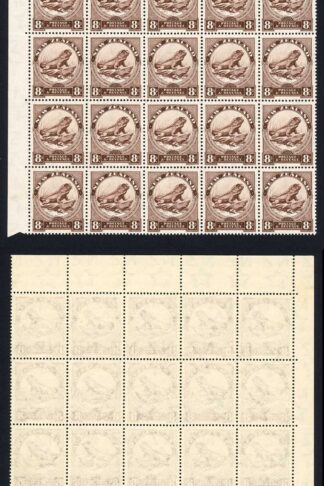 New Zealand SG586b 8d Chocolate Multiple Wmk Upright Perf 14 x 13.5 U/M Cat 100+
