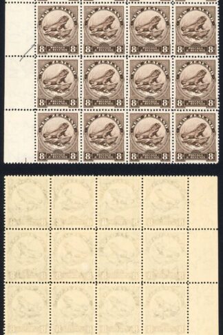New Zealand SG586c 8d Chocolate Multiple Wmk S/ways Perf 12.5