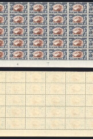 New Zealand SG581c 2.5d Perf 14 x 13.5 U/M 1/2 of the Sheet inc SG581ca