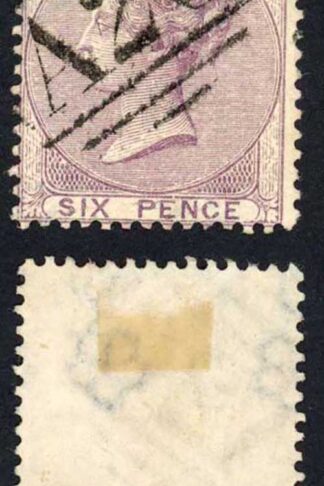 Gibraltar SGZ42 6d Lilac SUPERB A26 postmark