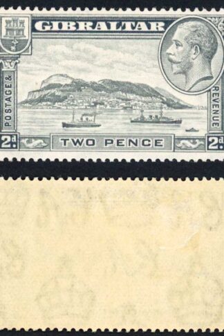 Gibraltar SG112 2d Pale Grey Perf 14 M/M Cat 14 pounds