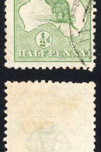 Australia SG1 1/2d Green 1st wmk Fine used Cat 6.50 pounds