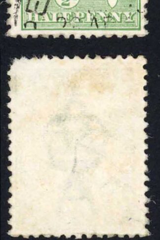 Australia SG1var 1/2d Variety Rostage and weak over US (2nd state) 1st wmk
