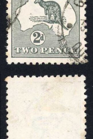 Australia SG3 2d Grey Kangaroo 1st wmk Die 1 Fine Used