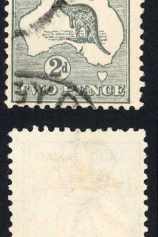 Australia SG35 2d Grey Kangaroo 3nd wmk Die 1 Cat 10 pounds