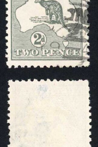 Australia SG35 2d Grey Kangaroo 3nd wmk Die 1 Cat 10 pounds