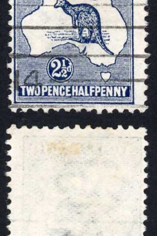 Australia SG4 2 1/2d Kangaroo 1st wmk Cat 24 pounds