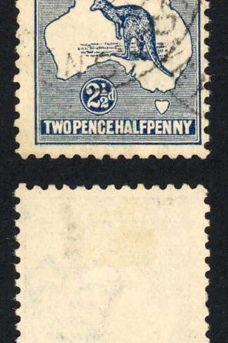Australia SG4 2 1/2d Kangaroo 2nd wmk Die 1 Cat 32 pounds