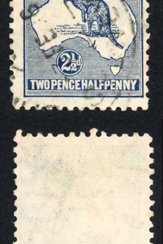 Australia SG4 2 1/2d Kangaroo 2nd wmk Die 1 Cat 32 pounds
