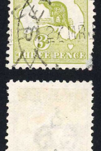 Australia SG5 3d Olive Die I Kangaroo 1st wmk Cat 11 pounds