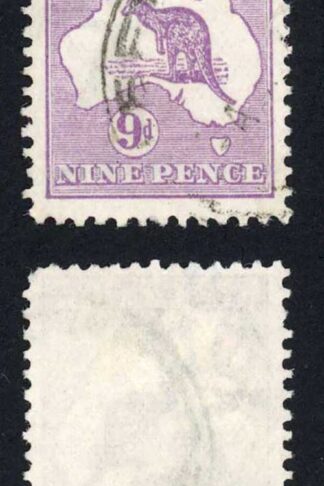 Australia SG39b 9d Violet Kangaroo 3rd wmk Die 11B Cat 20 pounds