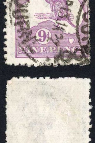 Australia SG39b 9d Violet Kangaroo 3rd wmk Die 11B Cat 20 pounds