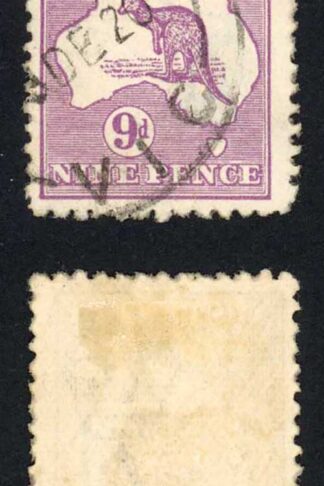 Australia SG39b 9d Violet Kangaroo 3rd wmk Die 11B Cat 20 pounds