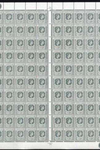 Leeward Is SG97 1/2d Slate-Grey SHEET of 120 U/M Cat 240++ Pounds