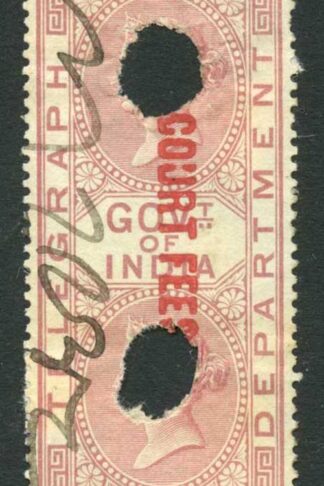 India Telegraph 2a opt COURT FEES Barefoot 12