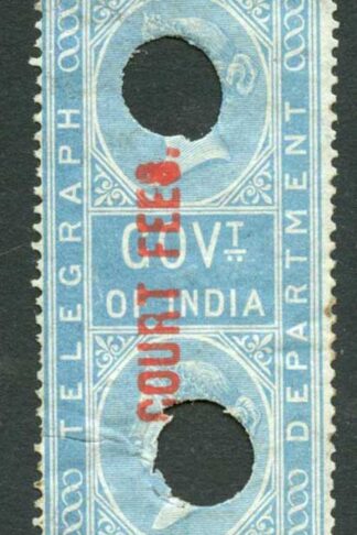 India Telegraph 4a opt COURT FEES Barefoot 13