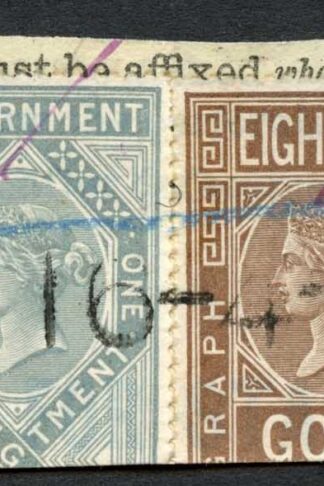 India Telegraph 6 stamps on Small part telegraph form