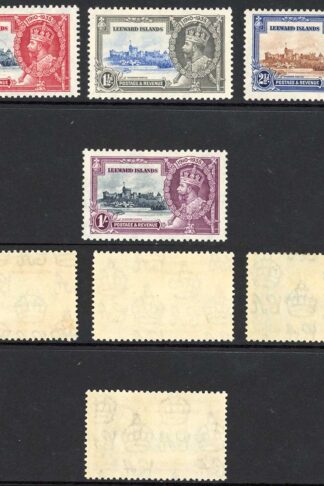Leeward Islands SG88/91 1935 Silver Jubilee M/M Cat 35 pounds