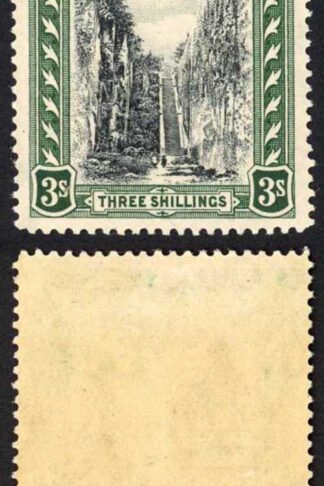 Bahamas SG114 3/- Black and green wmk Script TOP VALUE M/M Cat 80 pounds
