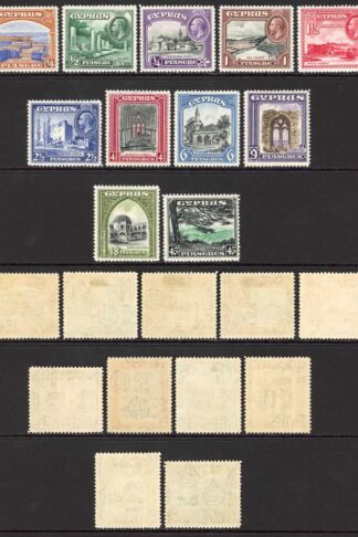 Cyprus SG133/43 Set of 11 M/M Cat 200 pounds