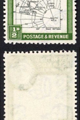 Falkland Dep SGG1b 1/2d Variety Missing I Fine used (light cancel) Cat 325 poun