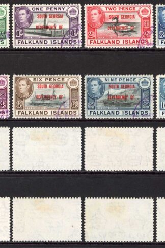 Falkland Dep SGB1/8 South Georgia Set Used Cat 11 pounds