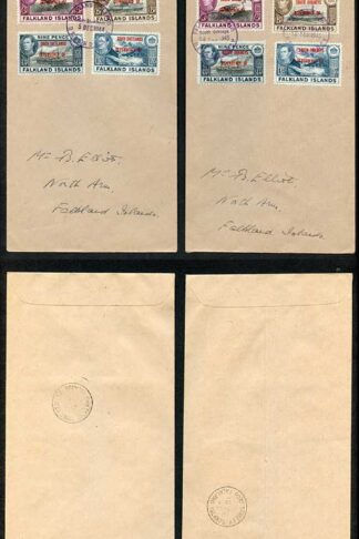 Falkland Dep SGGA1/D8 Complete set of 32 on Philatelic Covers