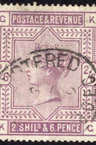 SG178 2/6 Lilac (creases) CDS used Cat 160 pounds