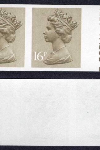 SGX949a 16p Harrison Phosphorised paper IMPERF PAIR U/M Cat 125 pounds