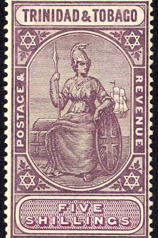 Trinidad and Tobago SG155x 5/- dull-purple and violet MCA M/M Cat 130 pounds