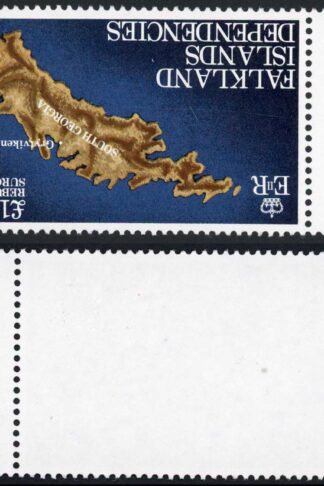 Falkland Dep SG112w One pound Wmk S/way Inverted U/M Cat 100++ pounds