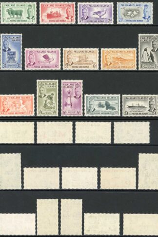 Falkland Is SG172/85 KGVI Set of 14 U/M Cat 180 pounds